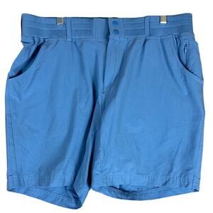 Simms Womens Shorts Sky Blue Drifter Fishing Mid Rise Outdoor Midi Stretch L